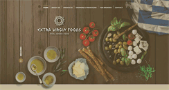 Desktop Screenshot of extravirginfoods.com