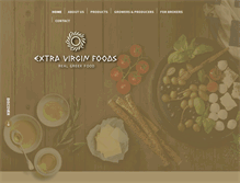 Tablet Screenshot of extravirginfoods.com